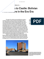 From Casa To Castle: Bolivian Architecture in The Evo Era: Max Holleran