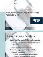 Finte Automata (FA) /deterministic Finite Automata (DFA)