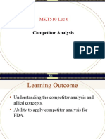 MKT510 Lec 6: Competitor Analysis