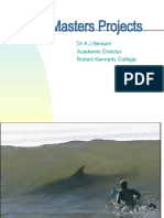 Masters Projects: DR A J Benson Academic Director Robert Kennedy College