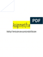 HW Modeling of  thermal system