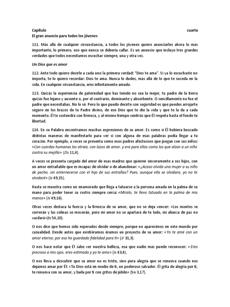 El Amor de Dios para los Jóvenes | PDF | Cristo (título) | La ...