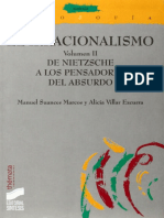 El irracionalismo. Vol. II. De Nietzsche a los pensamientos del absurdo