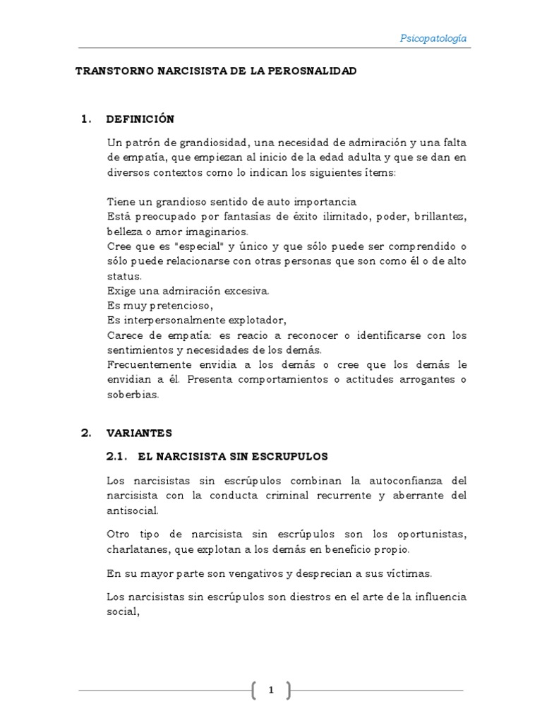 Cuando Te Deja En Paz Un Narcisista T Narcisista | PDF | Narcisismo | Terapia cognitiva