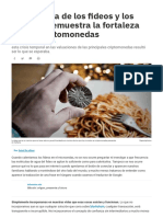 La Paradoja de Los Fideos y Los Bitcoins Demuestra La Fortaleza de Las Criptomonedas