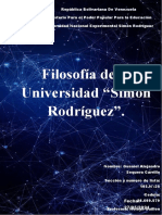 Filosofía de La Universidad - Simón Rodríguez.