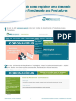 Passo A Passo de Como Registrar Uma Demanda - Central de Atendimento Prestadores