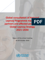 Global Consultation of National Leprosy Programme Managers, Partners and Affected Persons On Global Leprosy Strategy 2021-2030