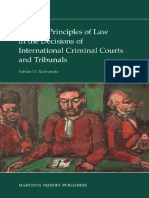 Raimondo - General Principles of Law in the Decisions of International Criminal Courts and Tribunals (2008)