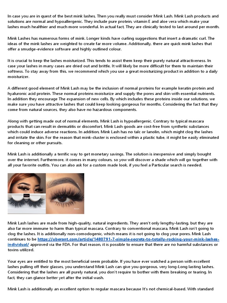 Things About Mink Strip Lashes Your Boss Wants To Know PDF Nature