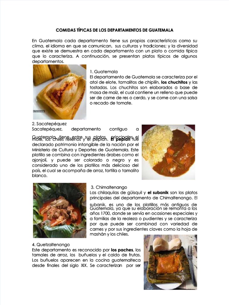 Comida Tipica | PDF | Maíz | Mariscos