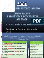 CURSO TALLER Estadistica Descriptiva Aplicada 7 de Febrero