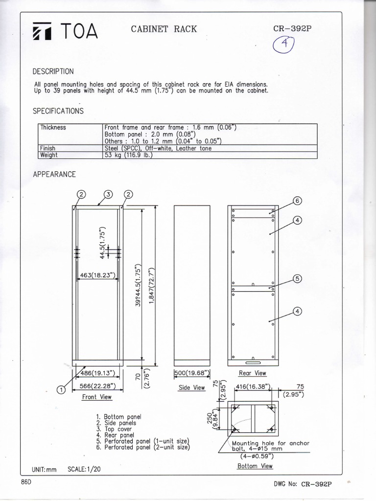 Brosur TOA Cabinet Rack | PDF