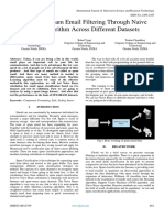 Analysis of Spam Email Filtering Through Naive Bayes Algorithm Across Different Datasets