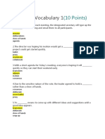 Meetings Vocabulary 1 Quiz On Forms