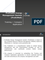 Profitable Energy Management System (Proenmas) : Training + Company Application