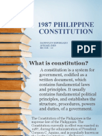 1987 PHILIPPINE CONSTITUTION SUMMARY