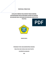 Proposal Penelitian: Program Studi Ilmuadministrasi Negara Fakultas Ilmu Sosial Dan Ilmu Politik Universitas Madako 202