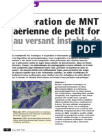 Generation de MNT Par Photogrammetrie Ae