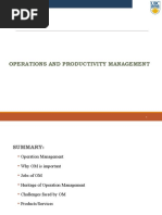 Operations and Productivity Management