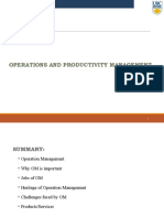 Operations and Productivity Management