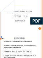 CS214 - Lecture 19, 20 - Recursion
