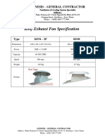 Roof & Wall Exhaust Fan Specification