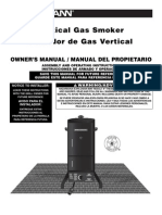 Vertical Gas Smoker Fumador de Gas Vertical: Owner'S Manual / Manual Del Propietario
