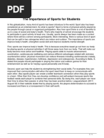 The Importance of Sports For Students