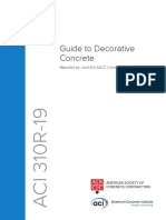 Guide To Decorative Concrete: Reported by Joint ACI-ASCC Committee 310