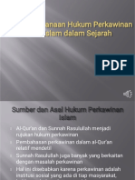 Pelaksanaan Hukum Perkawinan Islam dalam Sejarah