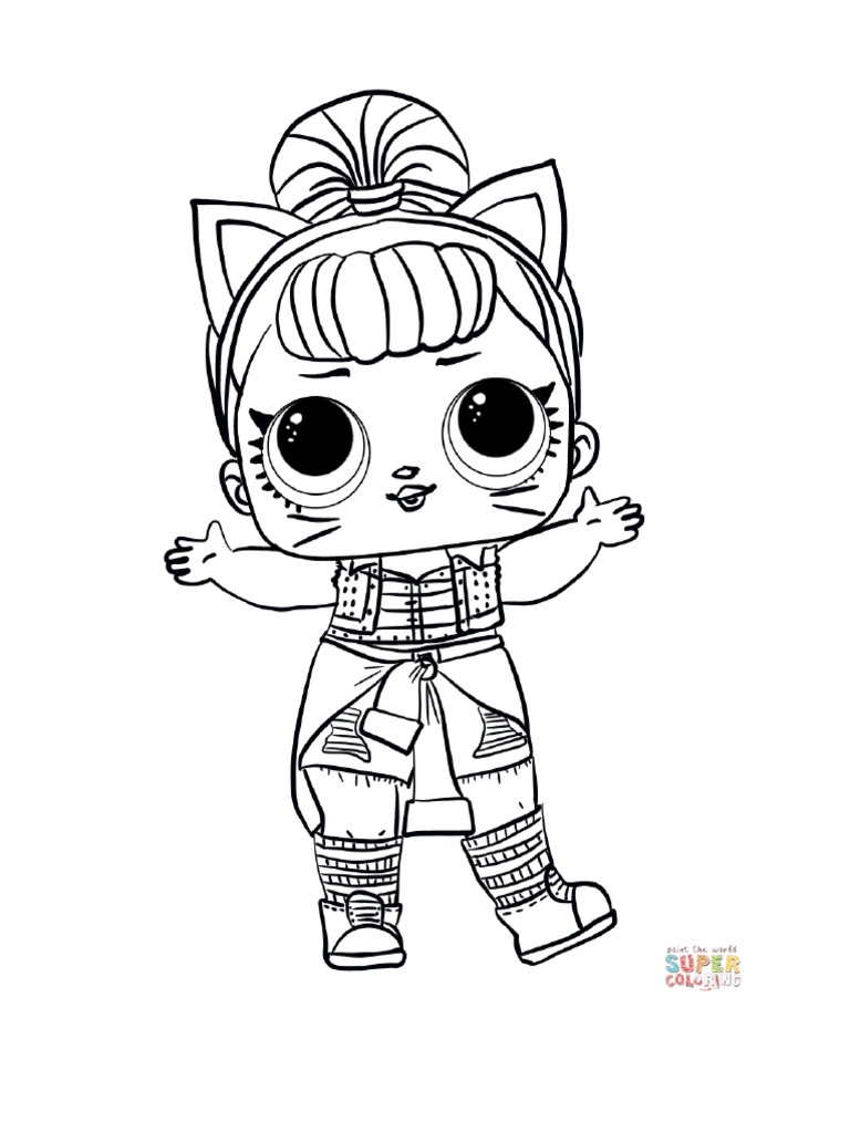 LOL Surprise Doll Troublemaker Coloring Page - Free Printable Coloring ...
