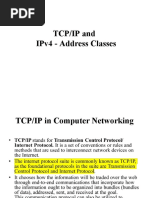 Tcp/Ip and Ipv4 - Address Classes