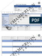 SOAP Note Template for Patient Care