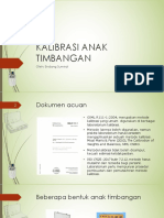 Kalibrasi Anak Timbangan OIML R111