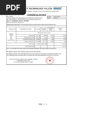 Commercial Invoice