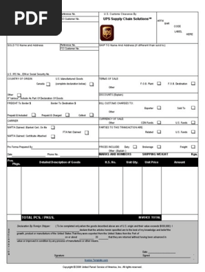 ups-commercial-invoice-template