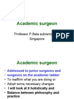 Academic Surgeon Prof BALA Singapor