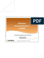 Effective Data Governance and MDM Pages 1-35