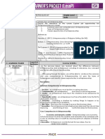 Entrepreneurship 11/12 First: Learning Area Grade Level Quarter Date