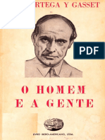 José Ortega y Gasset - O Homem e a Gente (1)