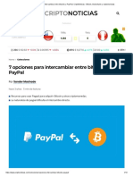 7 Opciones para Intercambiar Entre Bitcoins y PayPal - CriptoNoticias - Bitcoin, Blockchains y Criptomonedas