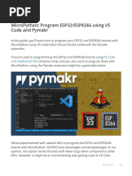 MicroPython Program ESP32 - ESP8266 Vs Code and Pymakr - Random Nerd Tutorials