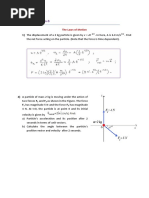 Physics-1 Recitation-3: 1) The Displacement of A 2 KG Particle Is Given by X at