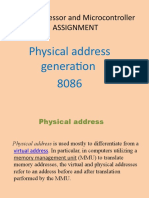 Microprocessor and Microcontroller Assignment: Physical Address Generation 8086