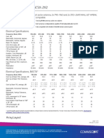 CV65CSX-M - CV65CSX-2X2: Electrical Specifications