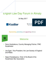 English Law Day Forum in Almaty: British