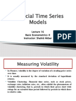 Financial Time Series Models