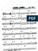 Autmn Leaves - Partitura Simplificada - Joseph Kosma