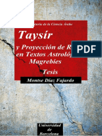 Motse Díaz Fajardo - Tasyir y Proyección de Rayos en Textos Astrológicos Magrebíes
